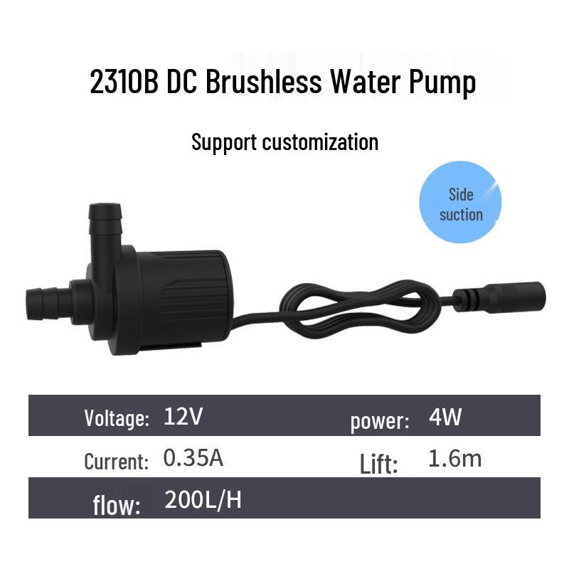 2024 Mini DC12V Brushless Water Pump for Soilless Culture & Ice Makers