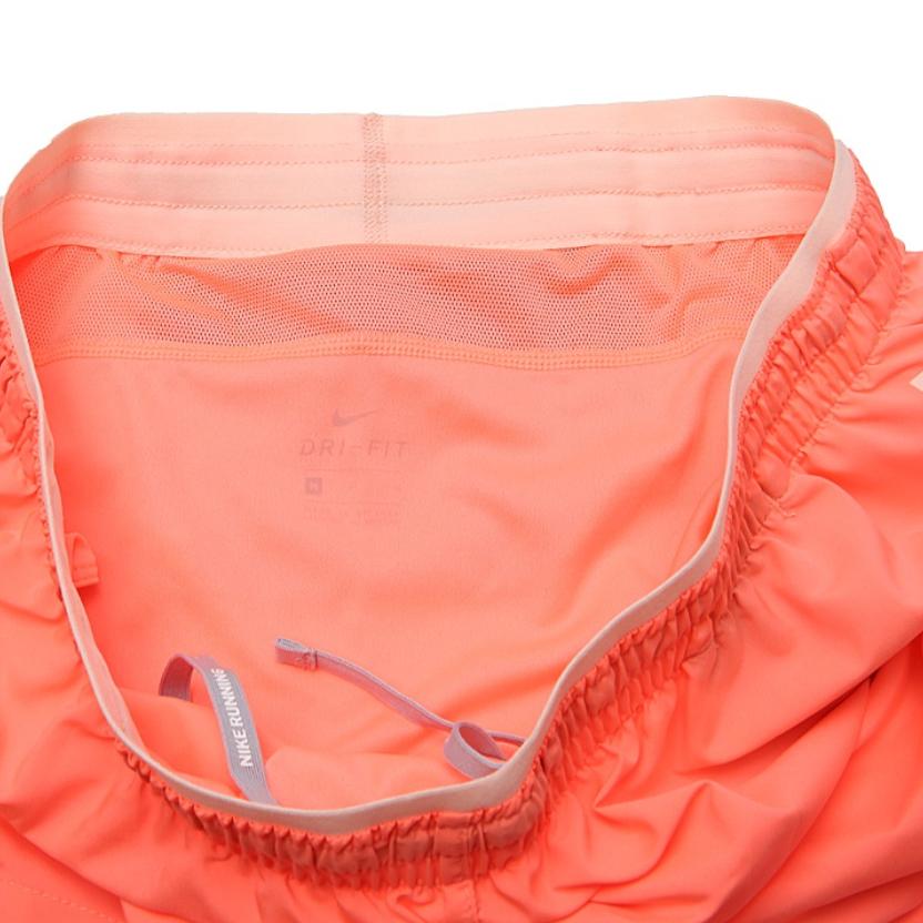 Nike Женские шорты с принтом букв, дышащие, с карманом на молнии сзади, оранжевые, розовые, AH6089-827