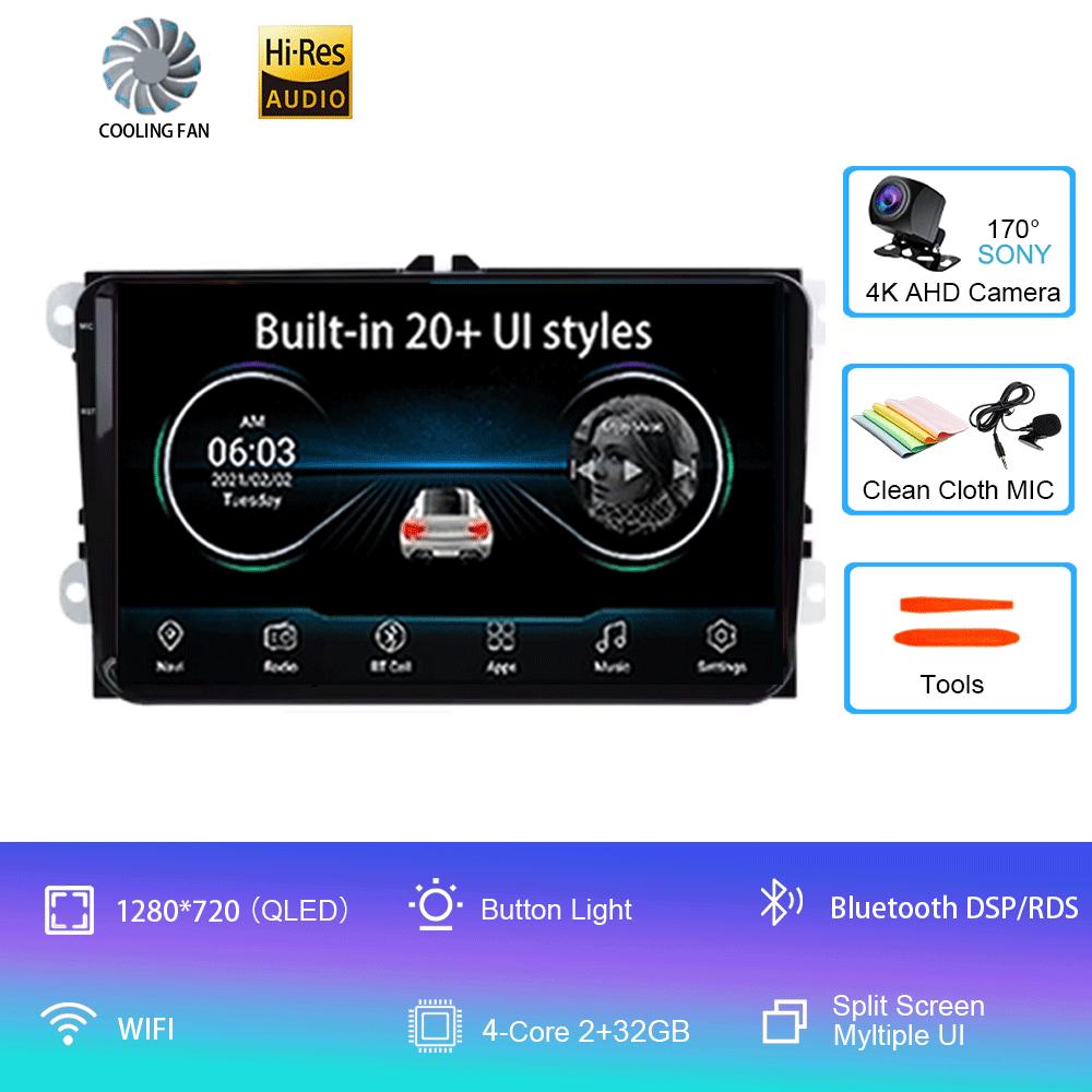 Android 14 Автомобильный радиоприемник с GPS-навигацией для VW Passat B6 amarok volkswagen Skoda Octavia 2 превосходный JettaT5 гольф 5 мультимедиа