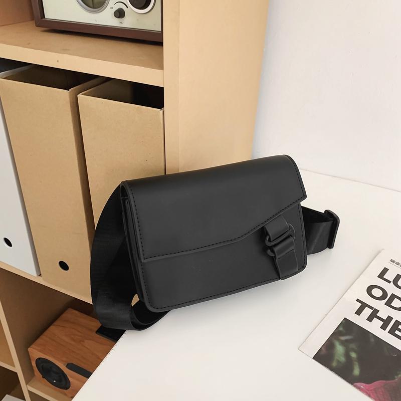 Небольшие квадратные сумки из полиуретана на плечо и через плечо для женщин и мужчин, простые, компактные, повседневные, универсальные, модные, нагрудные