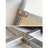 solderless Square Tube Connector 40*40mm Clip Fastener Steel Joint Connector  Storage Rack