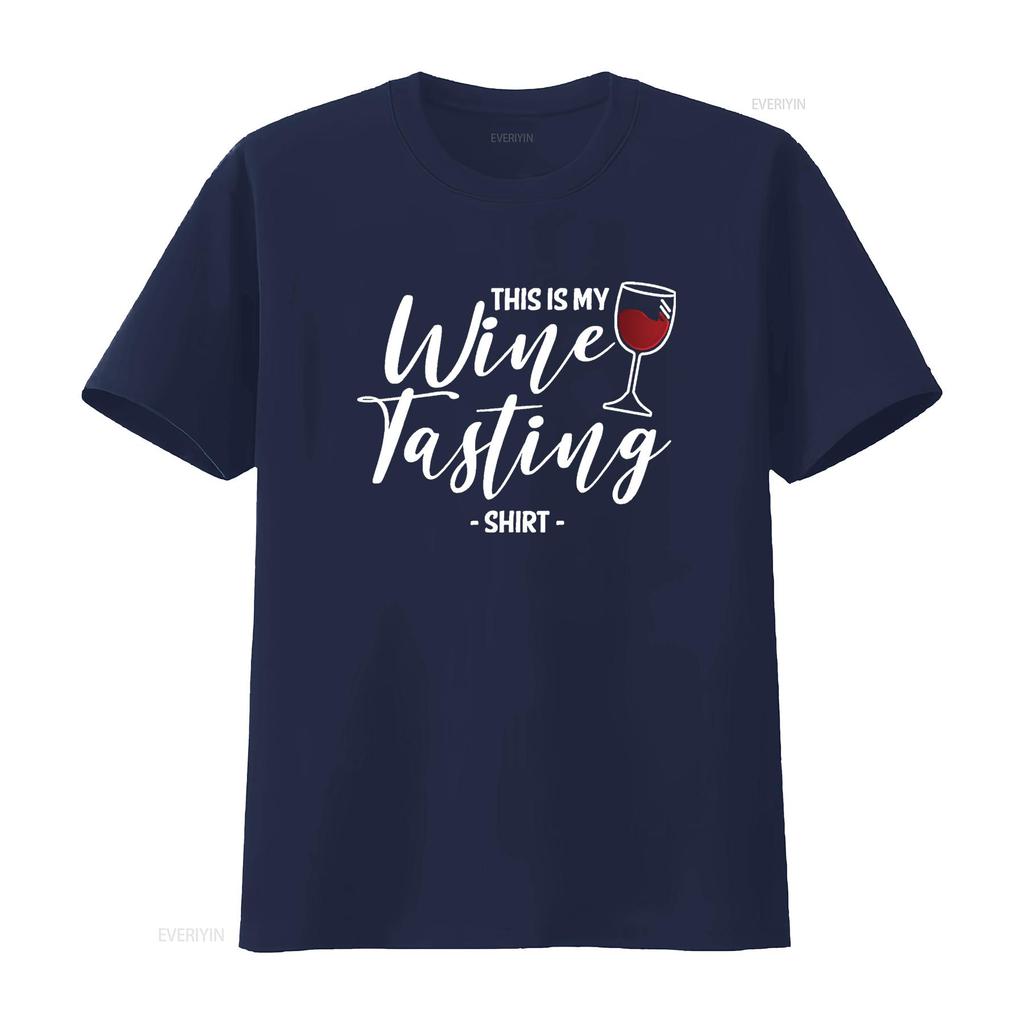 Womens This Is My Wine Tasting T Shirt Wining Cork Red Vino Drinking vintage Washed Soft graphic Stretched Unisex Versatile