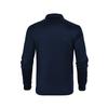 New Hot-selling Fashion Trend Men's Casual Loose Button Placket Solid Color Long Sleeve Mesh Fabric Polo Shirt with Collar