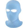 3-Hole Knitted Full Face Cover Ski Mask, Adult Winter Balaclava Warm Knit Full Face Mask for Outdoor Sports