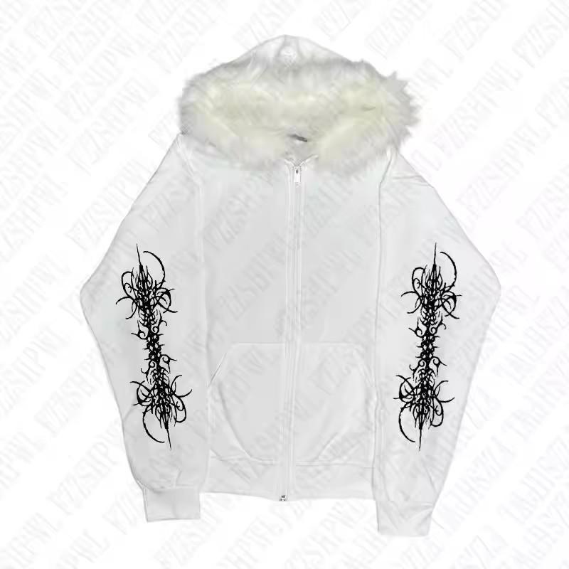 Новая унисекс толстовка с капюшоном, на молнии, с плюшевым козырьком, в уличном стиле, европейская и американская