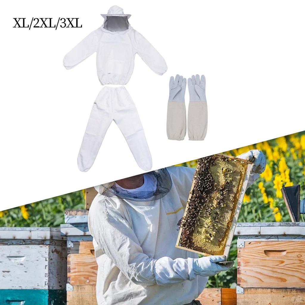 Bee Outfit Beekeeper Costume, Bee Keepers Suit with Glove, Comfortable