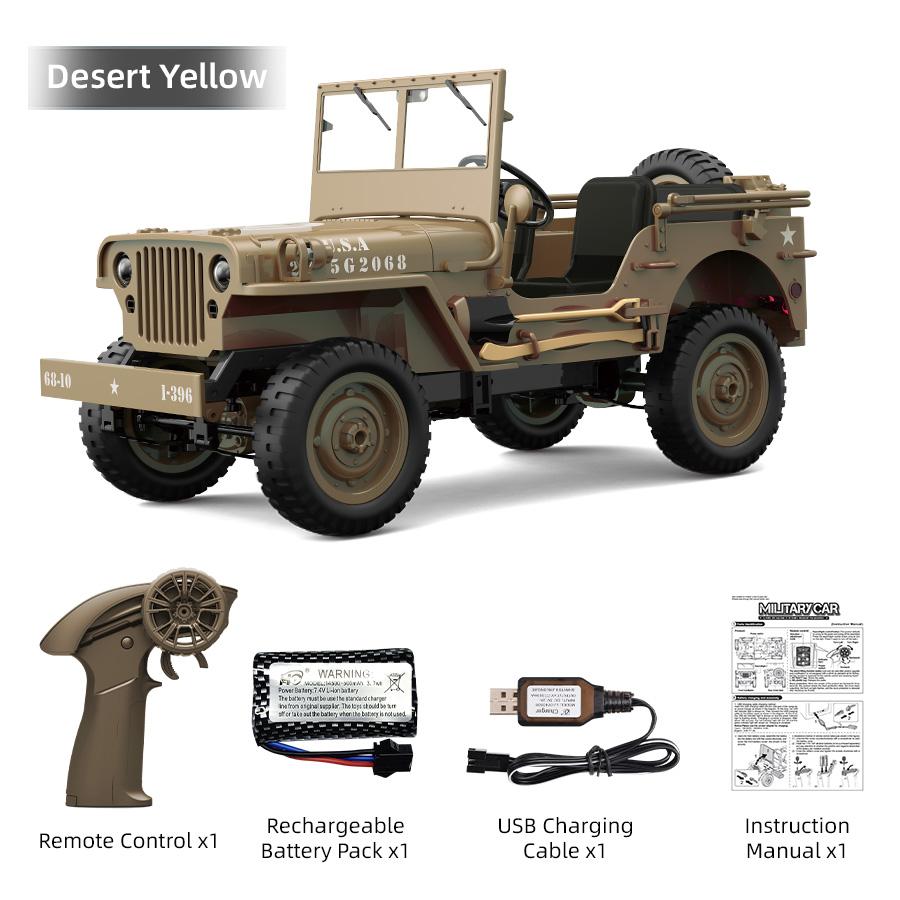 JJRC C8815 4WD Внедорожный Радиоуправляемый Автомобиль RTR Гусеничный 2.4G 1941 Мб Масштабный Willys Jeep Скалолазный Масштаб Военный Грузовик Транспортное Средство Взрослые Дети Игрушка