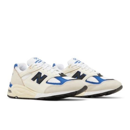 New Balance Teddy Santis x 990v2 Сделано в США Белый Синий M990WB2