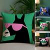 Мультяшное животное Милая наволочка Плюшевая ткань Мягкий Двусторонняя печать Чехол для диванной подушки Наволочки для декоративных подушек