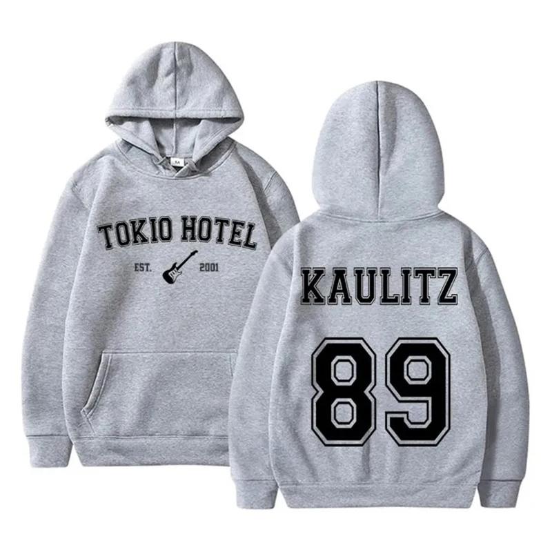 Толстовки с капюшоном для рок-группы Tokio Hotel Kaulitz, женская толстовка с капюшоном в стиле хип-хоп, пуловеры в стиле Харадзюку, толстовки большого размера, одежда