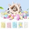 100Pcs/Set Hamster Cotton Ball Fine Absorbent Keep Warm Mini Winter Warm Hamster Nesting Colorful