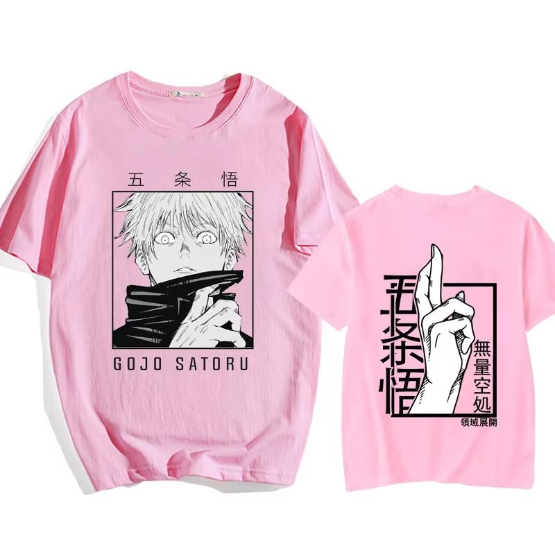 New Hot Anime Punk Jujutsu Kaisen Gojo Satoru Printed Loose T-shirt Women Men Casual Cool Summer Streetwear Short Sleeve Tops