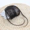 False Synthetic Air Bangs Hair Clip Extension Synthetic Fringe Natural Hairpiece for Women Girls Clip Bang Wigs Black Brown