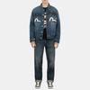 EVISU Logo print Denim Jacket 2EAHTM3DJ1001LFCT