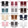 Winter Keep Finger Warm Soft Warm Mittens Fingerless Faux Rabbit Hair Gloves Thicken Warm