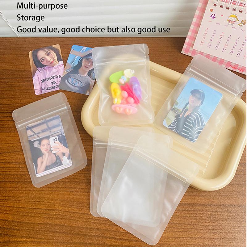 10 Pcs Multicolour Heat Sealable Flat Pouches Ziplock Mylar Bag Small Plastic Zip Lock Aluminum Foil Package Bags Card Film