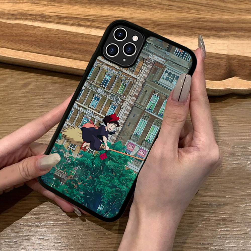 Чехол для телефона Аниме Служба доставки Ки-Ки Силикон PC+TPU Для iPhone 11 12 13 14 15 16 17 Pro Max Чехол Мобильные чехлы