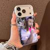 Шуточный Чехол для Телефона с Бородатым Мужчиной и Нарядом Лоли для iPhone 17 16 15 14 13 12 11 XS XR X Pro Max Plus Цветной Посеребренный Чехол
