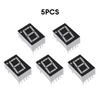 5pcs 0.56 Inch 10Pins 1 Bit Digit 7 Segment Jade Green LED Digital Display Digitron Common Anode Cathode
