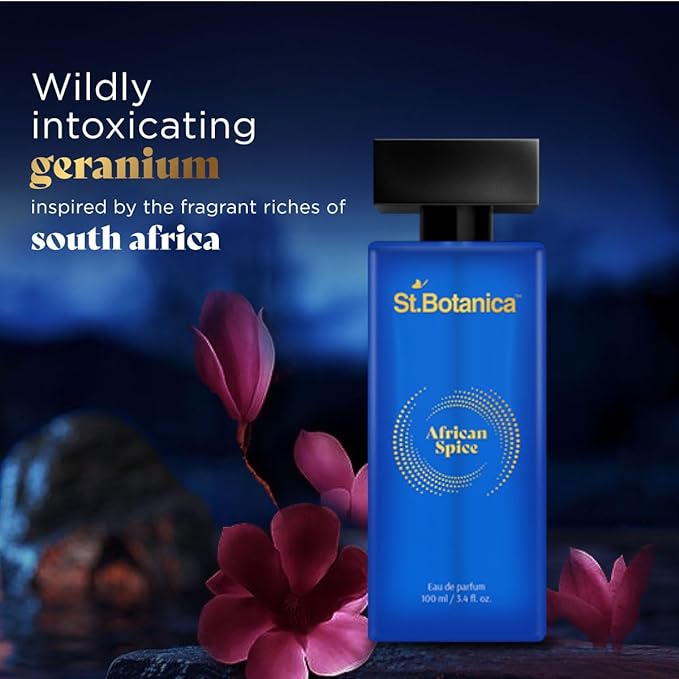 St.Botanica Духи африканские специи, 100 мл | Парфюмированная вода для мужчин |