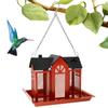 Металлическая подвесная кормушка для диких птиц, водонепроницаемая, для улицы, подвесного типа, большая емкость, садовый декор, задний двор, наблюдение за дикой природой