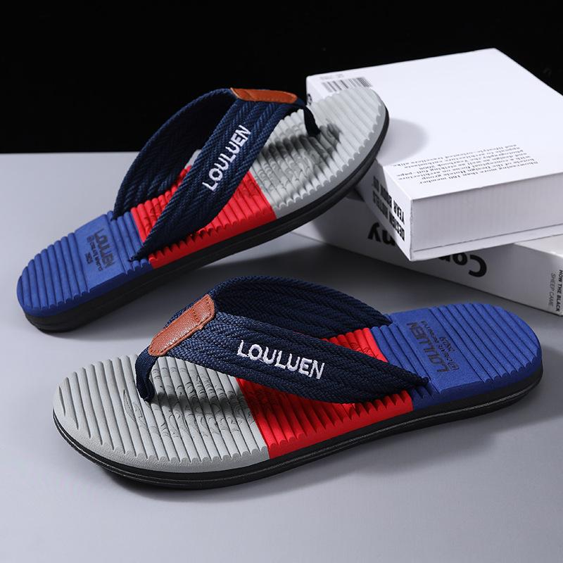 Summer New Wear-resistant Anti-skid Beach Fashion Trend Clip Foot Thick Bottom Flip-flops