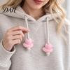 Colorful Craft Charms 6Pcs Cute Duck Hoodie Charms, Flocked Glossy Acrylic Ducks, Random Color, DIY Clothing Accessories Drawstring
