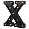Newly Design Led Letters Lights 26 Alphabet Black Decorative Marquee Lamps for Wedding Party Birthday Home Bar Decoration