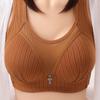 Large Size, Thin Cup, Non-magnetic, No Steel Ring, Gathered Together, Strapless Bra, Top Adjustment, Plastic Surgery, Large Chest, Small Text Bra
