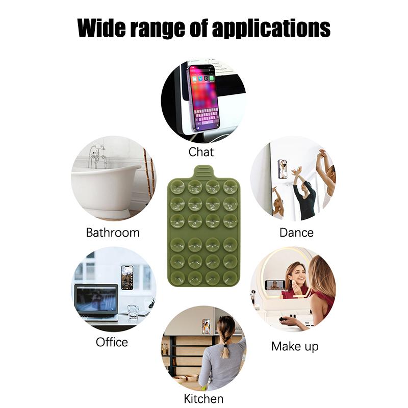 Двусторонняя присоска, силиконовые присоски для мобильных телефонов, присоска, настенная подставка, коврик, противоскользящий держатель, монтажная накладка