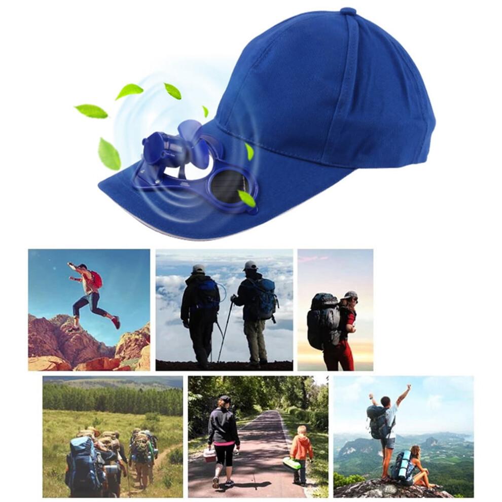 Solar Fan Cap Cotton Unisex Outdoor Hat