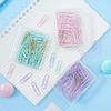 Macaron Color 28mm Metal Paper Clips for Office and Finance