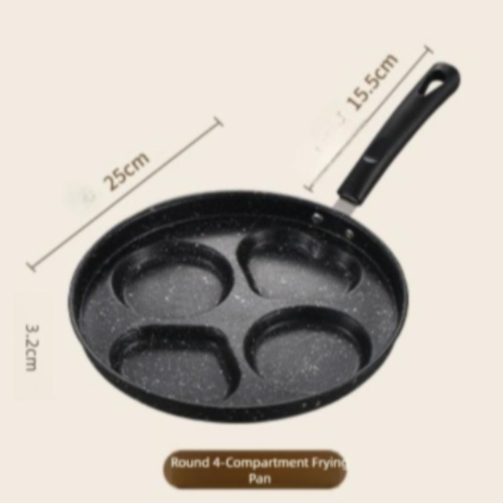 3/4 Hole Frying Pot Pan Non Stick Heart Shaped Pancake Steak Pan Breakfast Maker Cooking Egg Burger Pans Gas Induction Cooker