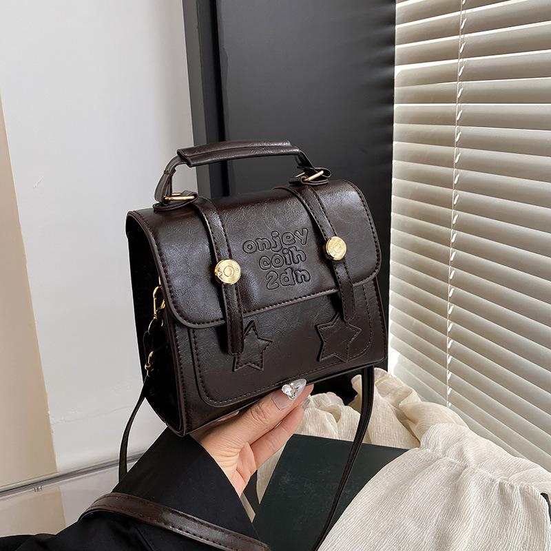 Niche Design Bag Women's 2025 New Autumn and Winter Retro Fashion Portable Small Square Bag High-end Versatile Messenger Bag