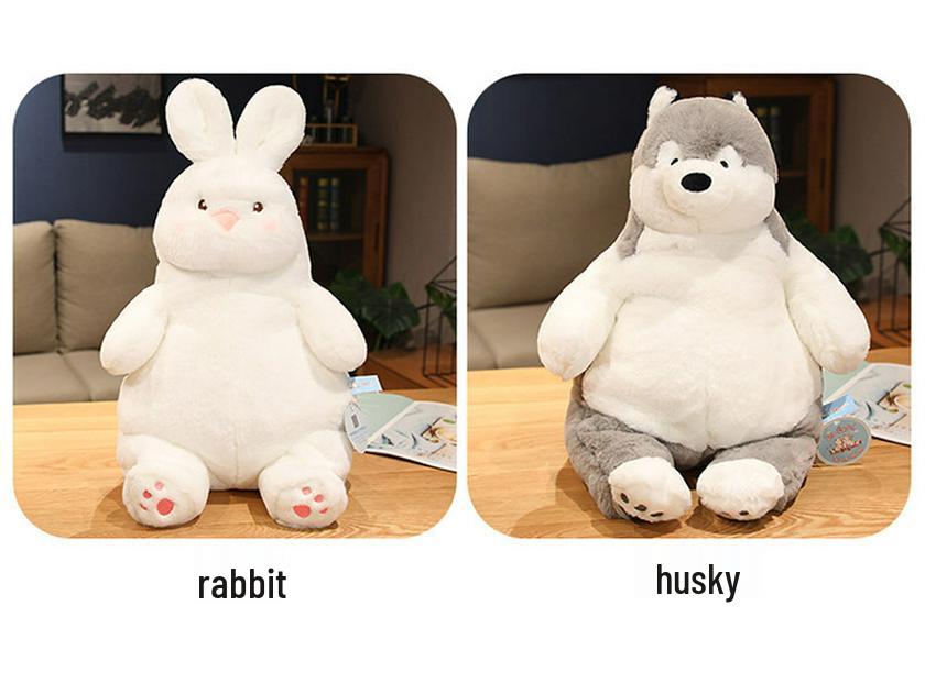 Милая плюшевая игрушка Белый Кролик - Подушка и Кукла для Сна Подарок для Девочек