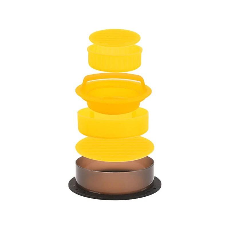 Пресс для котлет для гамбургеров, Форма круглая из ПП, Антипригарная, Для фаршированных котлет, Пресс-форма для говяжьих пирогов на гриле, Кухонные принадлежности