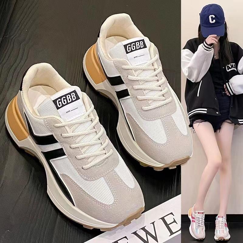 Весенние новые женские повседневные туфли Cortez с тонкой талией для папы, дышащие спортивные белые туфли с толстой подошвой