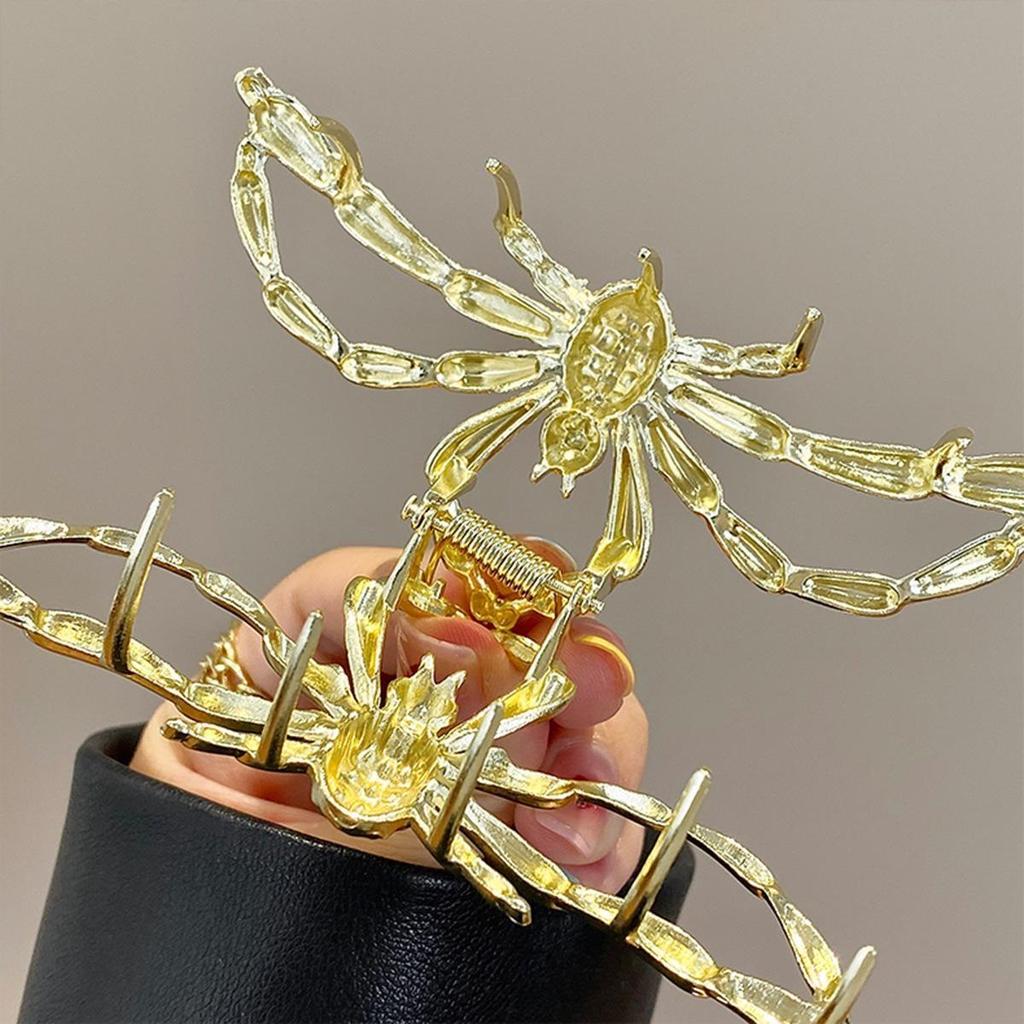 Large Spider Hair Clip Metal 2023 Halloween Women Headwear Claw Clip Girl Hairpins Trendy Gift Gold/Silver/Black Accessories