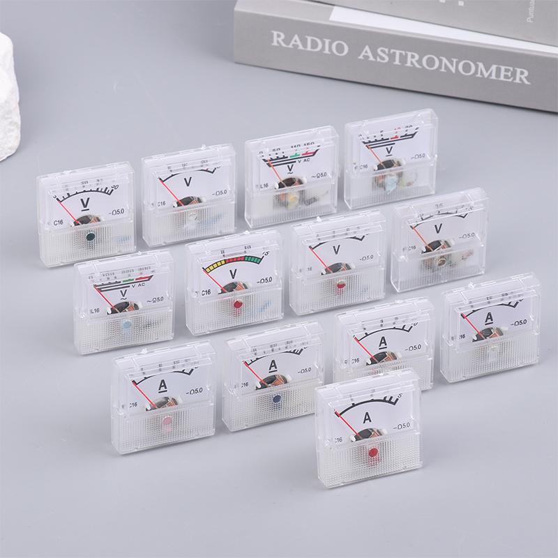 AC 150-300V DC 10-250V DC 5-75A Амперметр Мини-вольтметр Амперметр Тестер Аналоговый Стрелочный Вольтметр Амперметр Панельный прибор