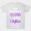 Футболка женская, заряженная чтением и кофе, принт Harajuku, кавайная футболка, летняя женская футболка с коротким рукавом, топ