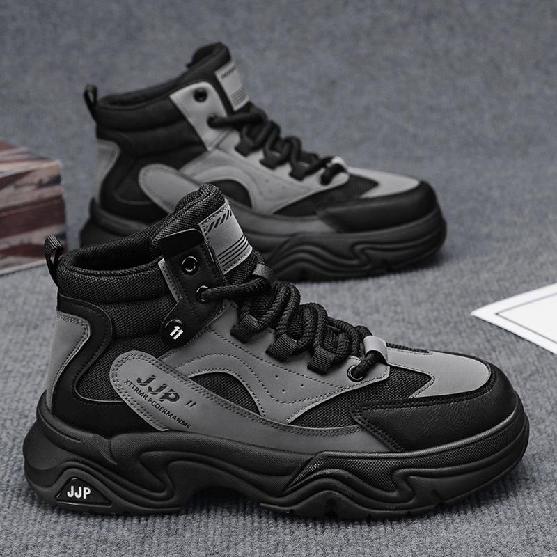 Martin boots men's autumn and winter 2024 new high-top casual tooling boots youth leather locomotive boots men's