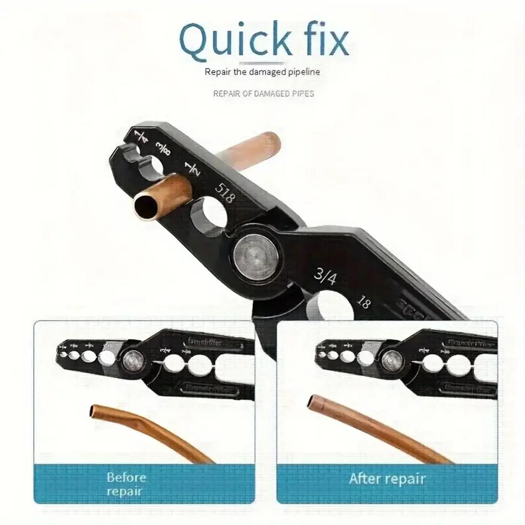 Ручные инструменты для ремонта медных труб, Труборезы, Инструментальные плоскогубцы, Машина для развальцовки медных труб, 1/4", 3/8", 1/2", 5/8", 3/4"