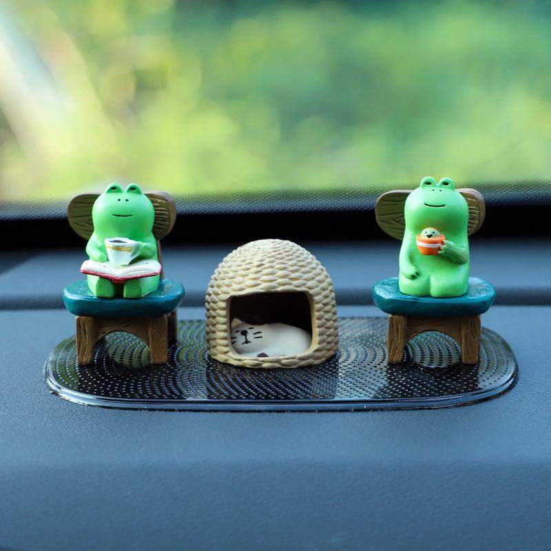 Исцеляющие автомобильные украшения в виде лягушек Закка: Милое украшение интерьера для дома, офиса или автомобиля