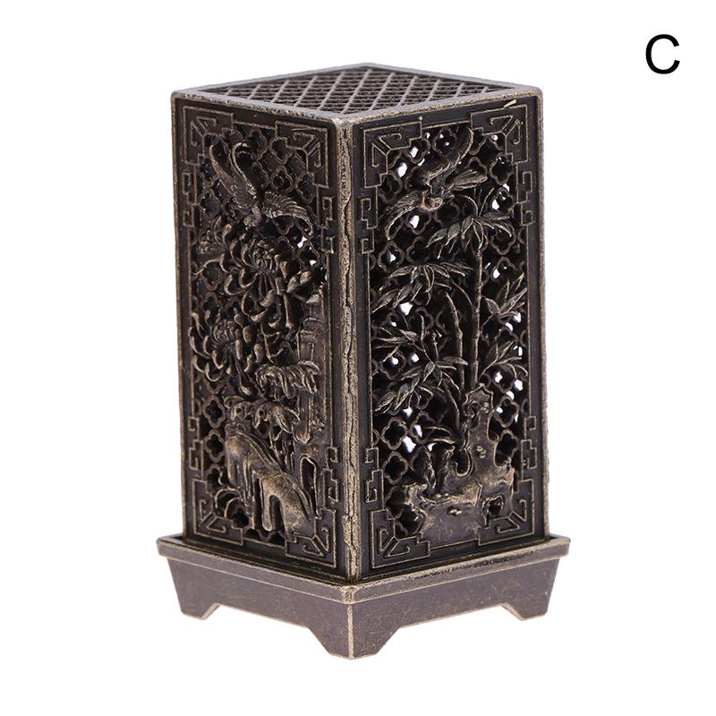 Квадратный круглый вертикальный держатель для благовоний из сплава, украшение для курильниц, ароматерапия, настольные аксессуары для дома