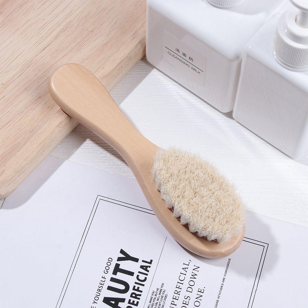 Инструмент для новорожденных Мягкая щетина Щетка из натуральной щетины Детская щетка Детская расческа Детская расческа для волос