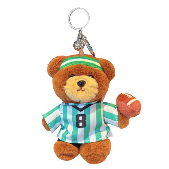 Спортивный медведь брелок плюшевая подвеска для сумки рюкзака милый плюшевый шарм подарок для друзей автомат для захвата висит повседневные аксессуары
