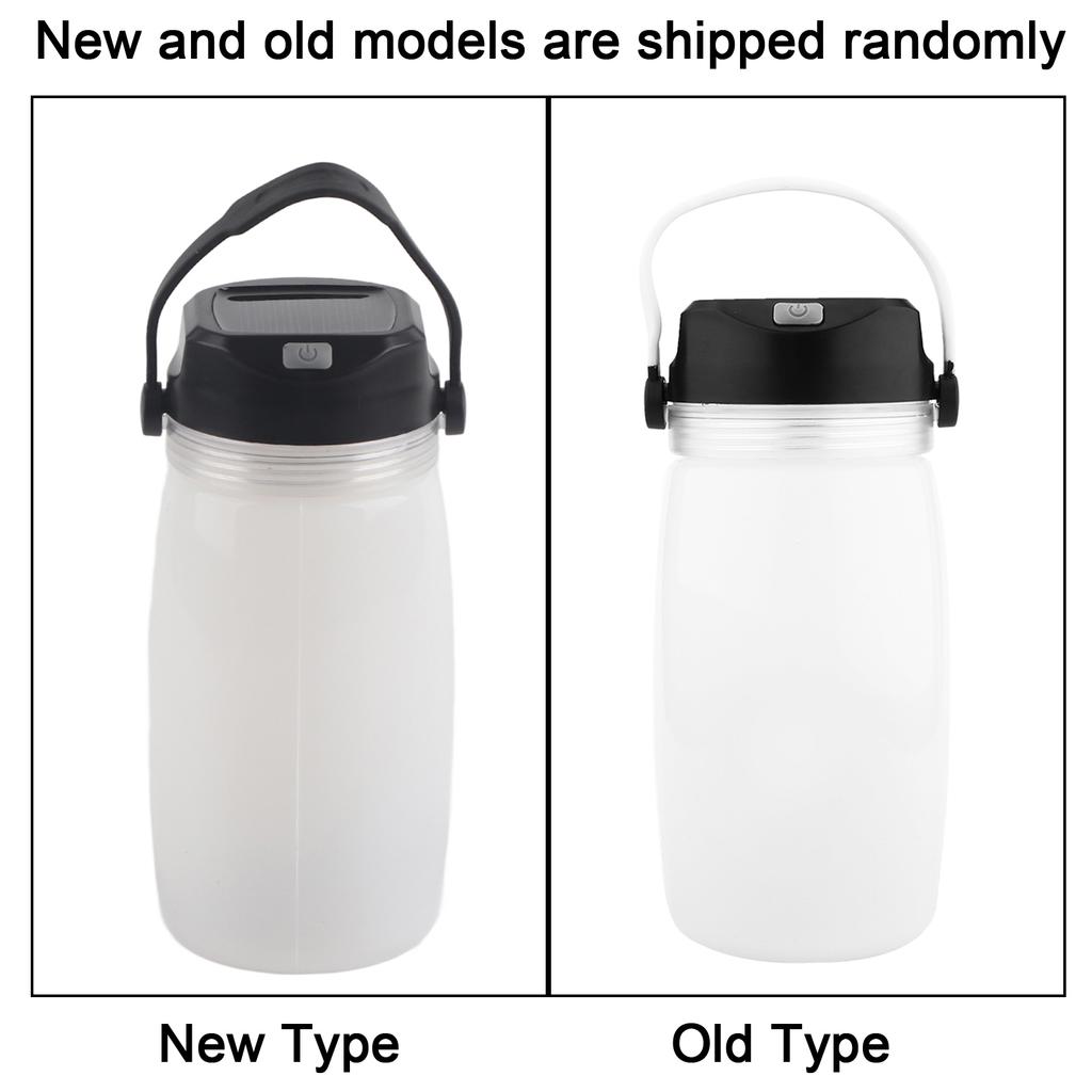 Бутылка для воды USB солнечная зарядка внешний аккумулятор подвесной фонарь кемпинговый свет (белый)