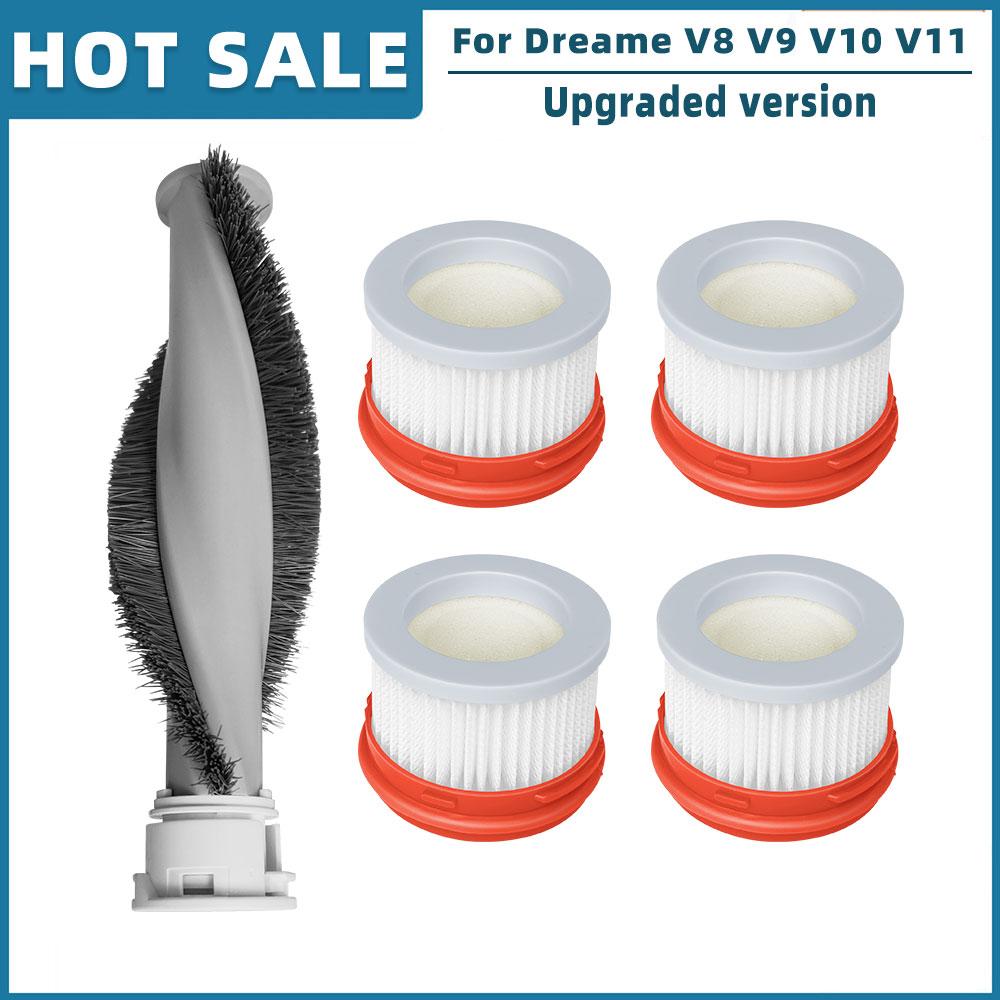 Замена для Xiaomi Dreame V8 V9 V9B V9D V9P XR V10 V11 V16 запасные части аксессуары роликовая щетка фильтр Hepa