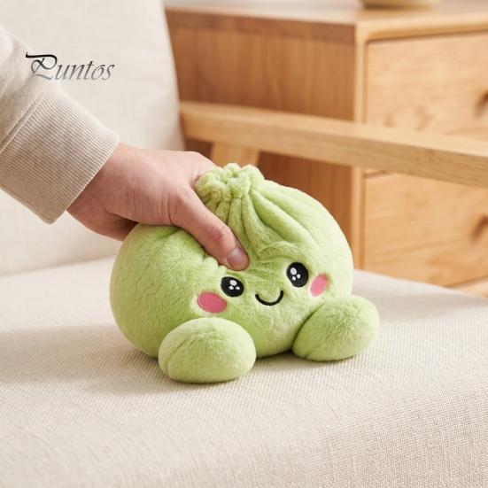 Игрушка для взаимодействия родителей и детей, Гигантская подушка-пельмень, Милый плюшевый фаршированный паровой пирожок, Игрушка-сквиш для снятия стресса, Забавная форма еды, Медленное восстановление