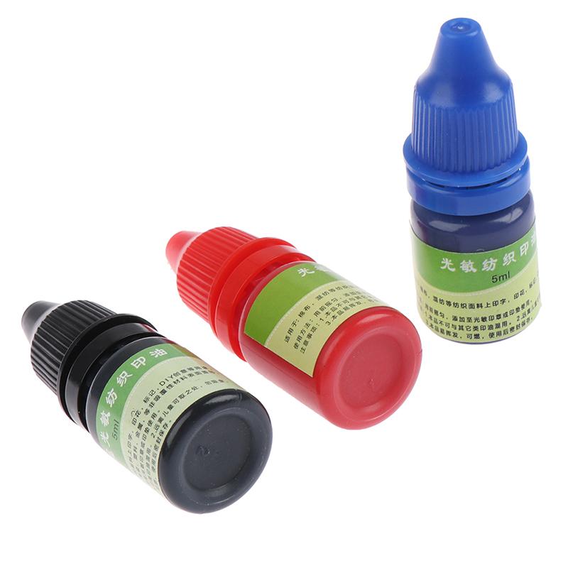 5ml Textile Clothes Waterproof Ink Special Ink for Students Children Name Stamp